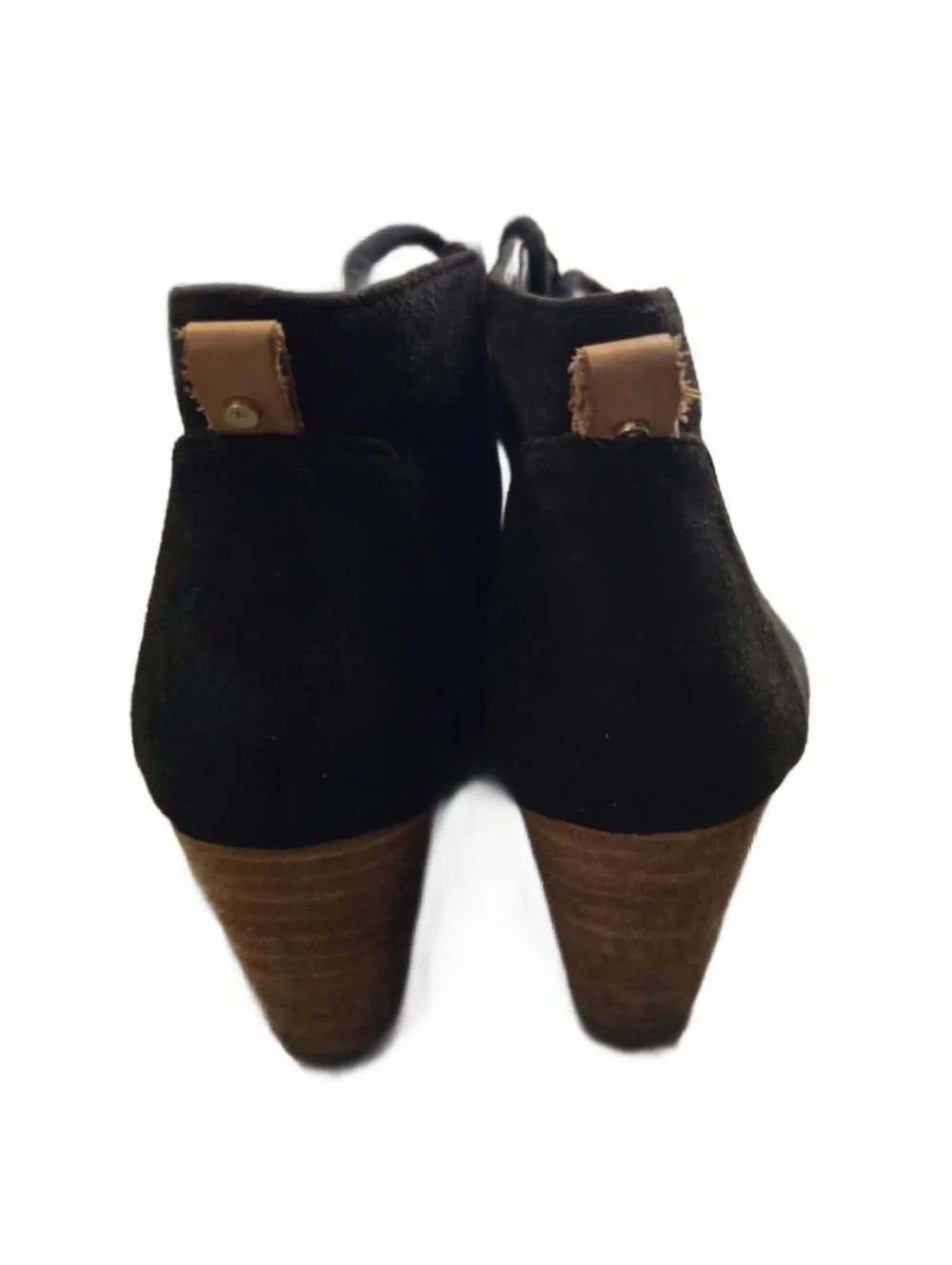 Dr. Scholl's Black Suede Wedge Ankle Boots